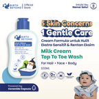 Birth Beyond Milk Cream Top To Toe Wash 100ml untuk Badan Kulit Sensitif