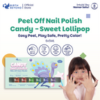 Birth Beyond Peel Off Nail Polish Sweet Lollipop @5ml x 6pcs - Kutek Anak