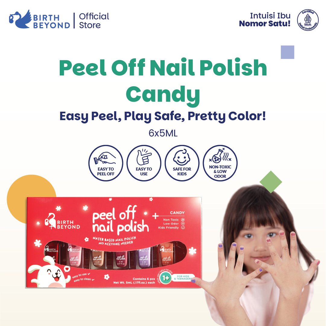 Peel Off Nail Polish Candy (dus, isi 6 botol @ 5ml)