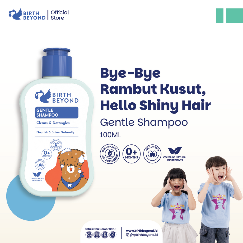[BUY 1 GET 1] Birth Beyond - Gentle Shampoo 100ml | Shampoo Bayi Anak untuk Kulit Kepala Sensitif | Dengan Ceramide Capsules dari Korea | No SLS/SLES, Paraben, Alcohol | Membersihkan dan Menebalkan Rambut