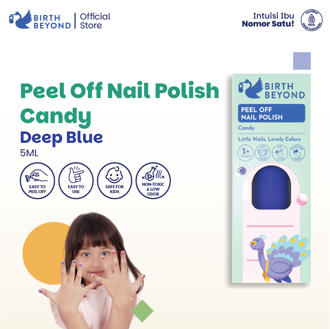 BIRTH BEYOND Kutek Anak Peel Off Nail Polish Candy Kids Water Based 5ml 1pcs