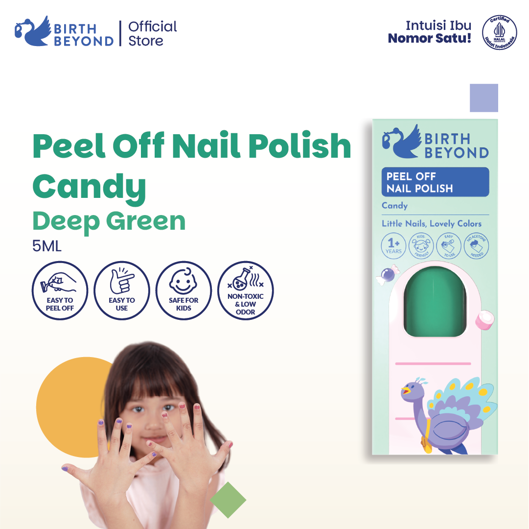 BIRTH BEYOND Kutek Anak Peel Off Nail Polish Candy Kids Water Based 5ml 1pcs