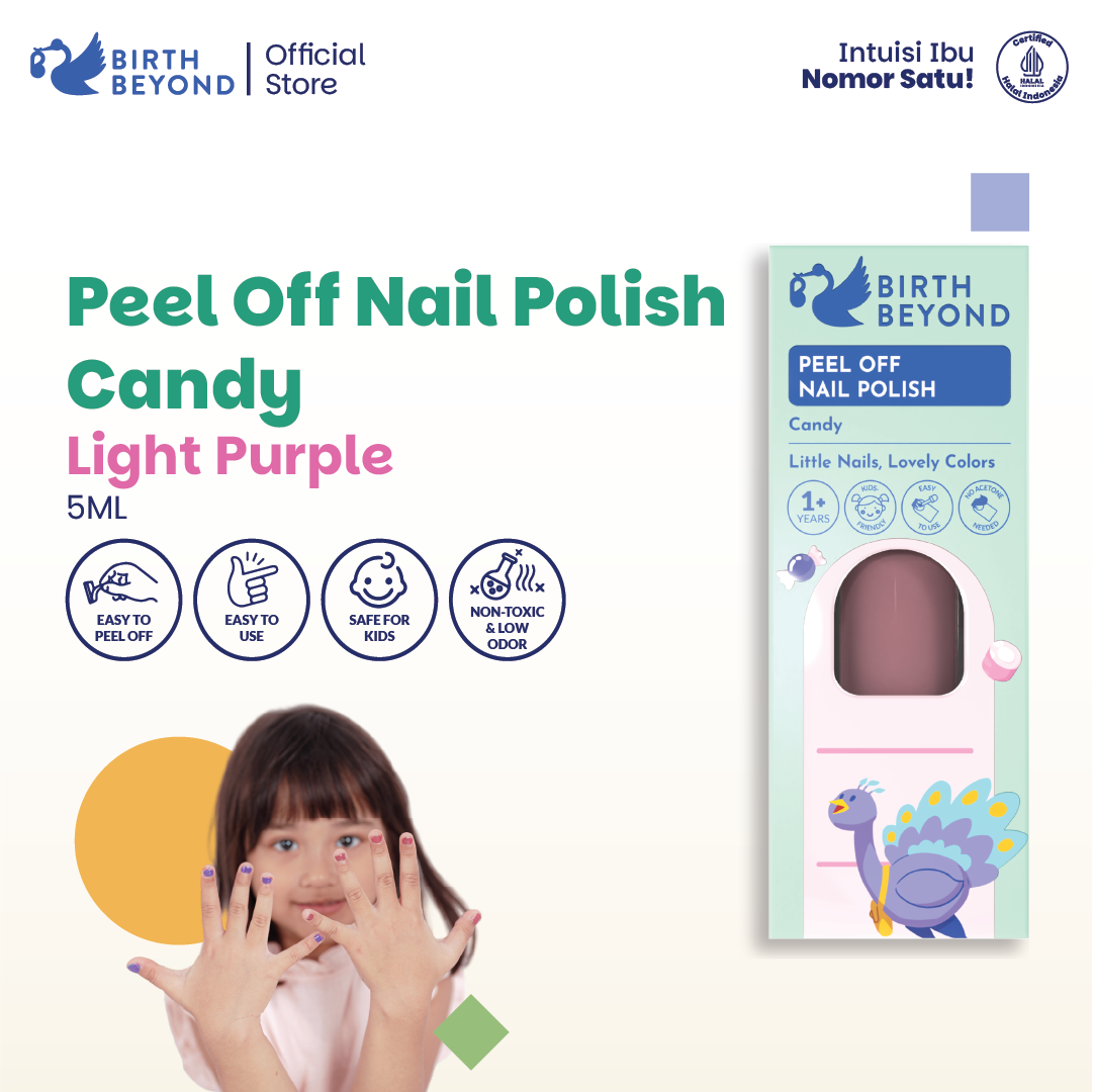 BIRTH BEYOND Kutek Anak Peel Off Nail Polish Candy Kids Water Based 5ml 1pcs