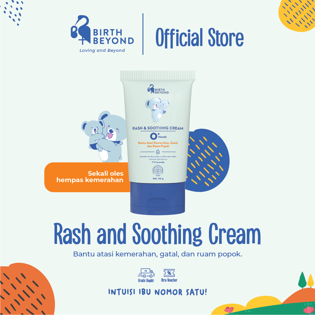 BIRTH BEYOND - Rash and Soothing Cream 50G| Krim Pereda Ruam, Anti Iritasi dan Gatal untuk Bayi