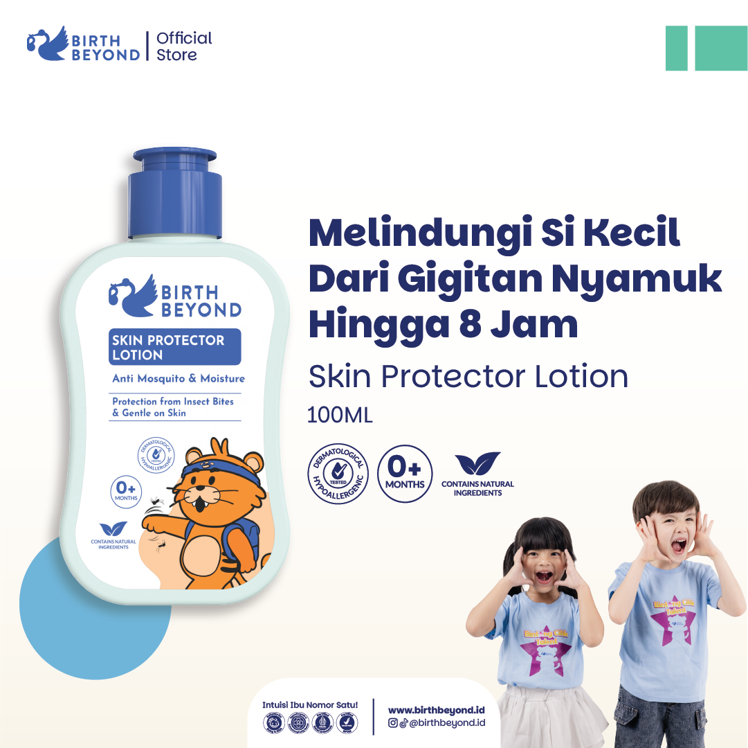 Birth Beyond - Skin Protector Lotion 100m | Lotion Anti Nyamuk Bayi Anak | 8 Jam Melindungi Kulit dari Gigitan Nyamuk dan Serangga | 6 Botanical Complex and Vitamin E