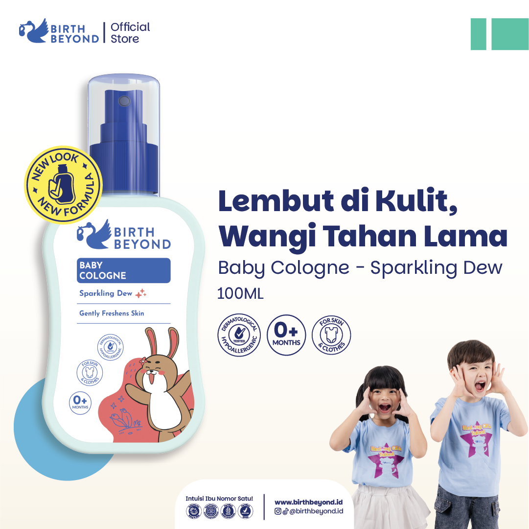 [BUY 1 GET 1] Birth Beyond Cologne Sparkling Dew 100ml - Cologne Parfume Bayi Anak dengan Penthanol B5, Chamomile Extract, 0% Alcohol, Non Toxic Formula, Non Paraben