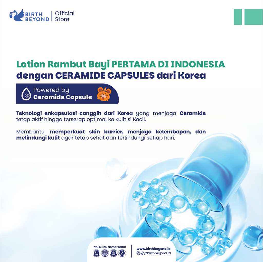 [BUY 1 GET 1] Birth Beyond Moisturizing Lotion 100ml - Pelembab Pencerah Wajah Badan Baby Newborn Anak Kulit Sensitif dengan Ceramide Capsules dari Korea | Non Toxic, Paraben, Alcohol