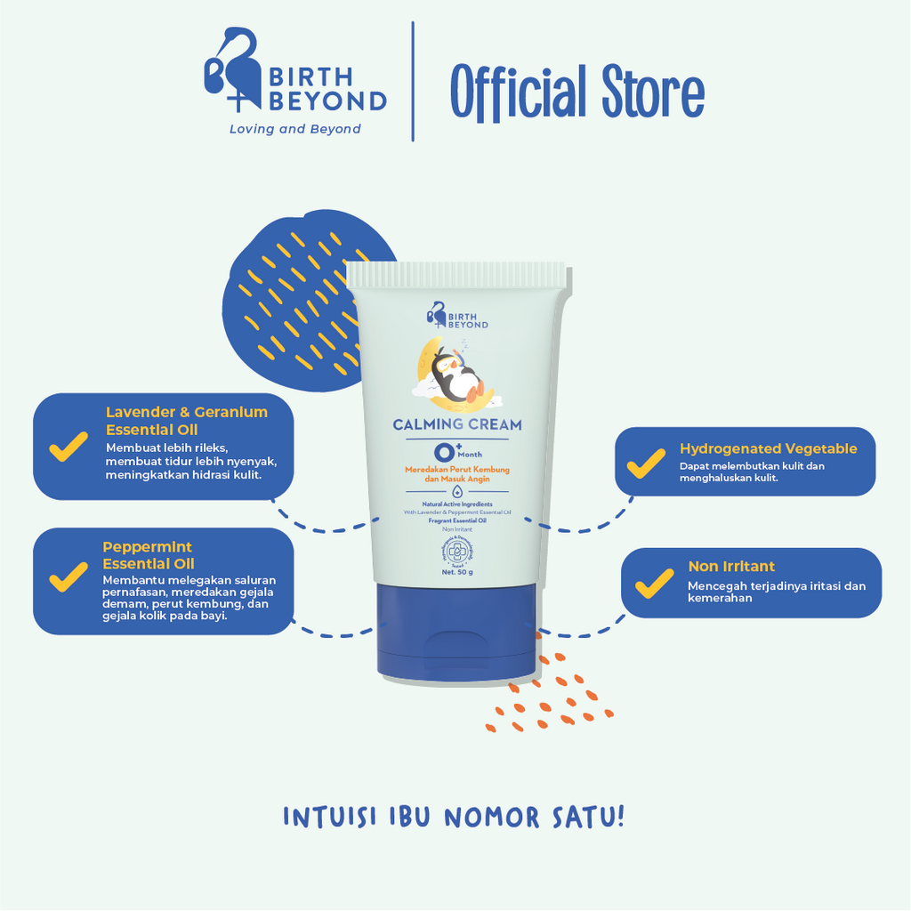 [BUY 1 GET 1] Birth Beyond - Calming Cream 50gr | Krim Pereda Kolik Bayi dan Anak | Krim Penghangat Perut