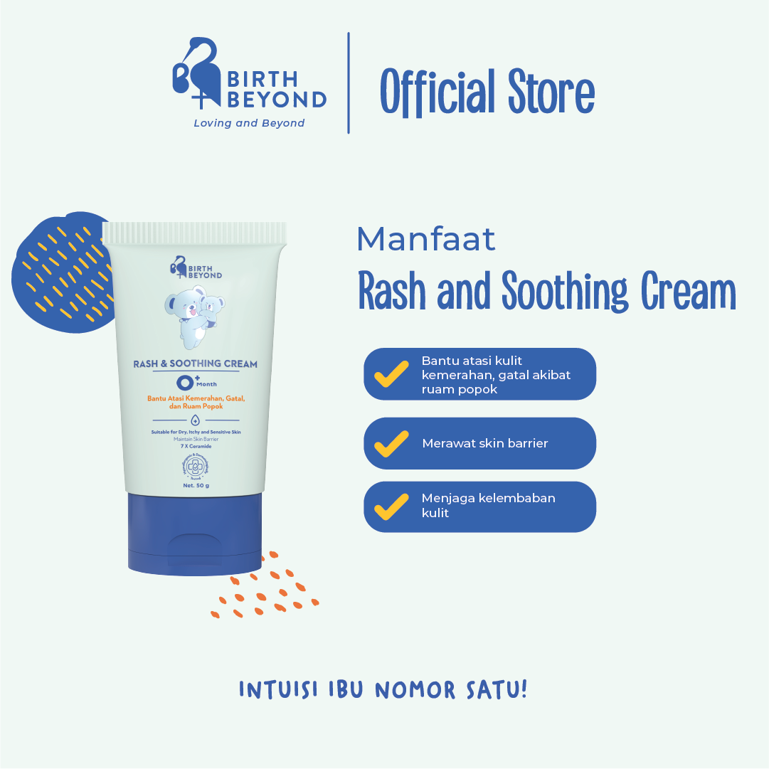 BIRTH BEYOND - Rash and Soothing Cream 50G| Krim Pereda Ruam, Anti Iritasi dan Gatal untuk Bayi