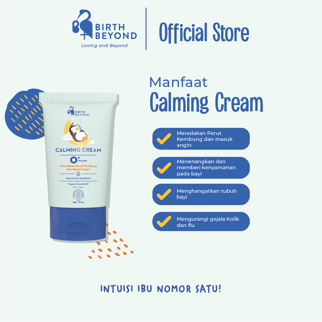 Birth Beyond - Calming Cream 50gr | Krim Pereda Kolik Bayi dan Anak | Krim Penghangat Perut