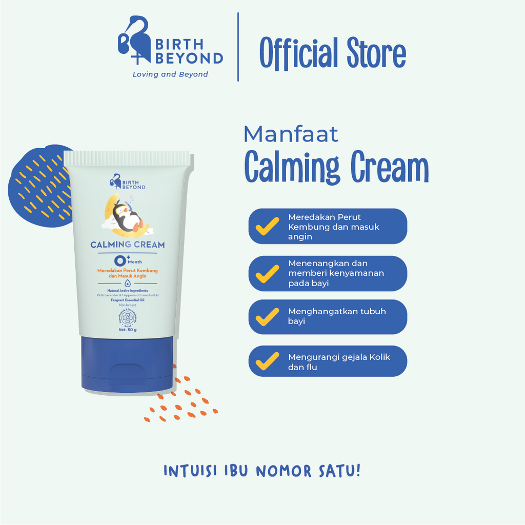 [BUY 1 GET 1] Birth Beyond - Calming Cream 50gr | Krim Pereda Kolik Bayi dan Anak | Krim Penghangat Perut