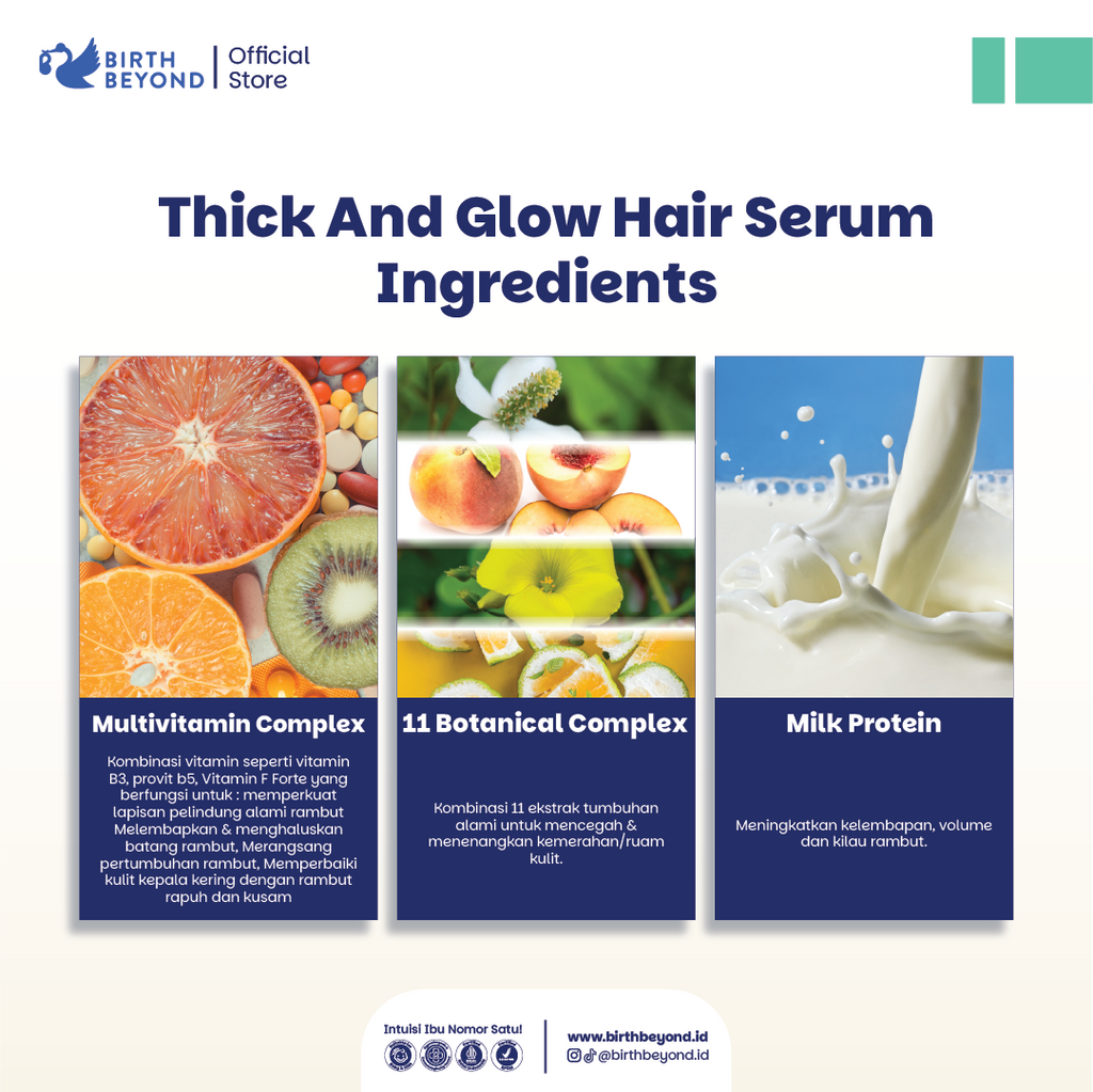 [BUY 1 GET 1] Birth Beyond Hair Serum 100ml - Serum Penumbuh Penyubur Rambut Baby Newborn Anak - Meratakan Pertumbuhan Rambut dengan Panax Ginseng, Multivitamin, Milk Protein dan 11 Botanical Complex