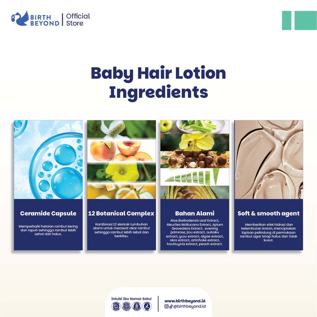 [BUY 1 GET 1] Birth Beyond Baby Hair Lotion 100ml - Perawatan Rambut Anak