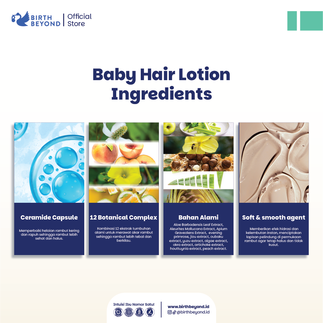 [BUY 1 GET 1] Birth Beyond Baby Hair Lotion 100ml - Perawatan Rambut Anak