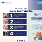 Birth Beyond Sunny Day - Sunscreen Anak 50gr - SPF 50+ PA+++ dengan Niacinamide & Alpha Bisabolol untuk Melindungi & Mencerahkan Wajah