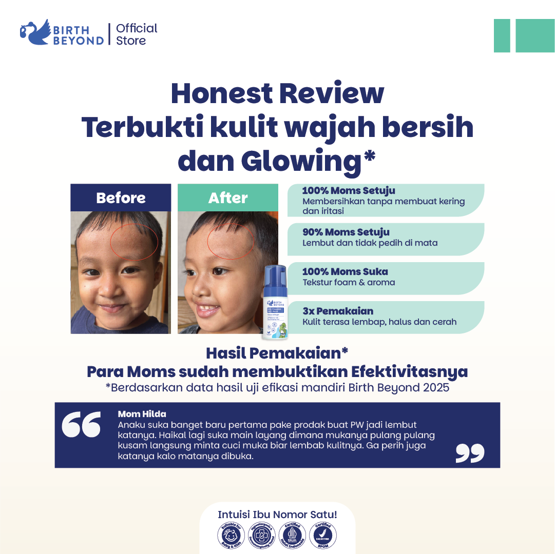 [BUY 1 GET 1] Birth Beyond - Kids Foaming Face Wash 100ml | Sabun Muka Anak Kulit Sensitif | Dengan Ceramide Capsules dan Niacinamide | No SLS/SLES, Paraben, Alcohol | Membersihkan dan Mencerahkan | Tanpa Pedih di Mata