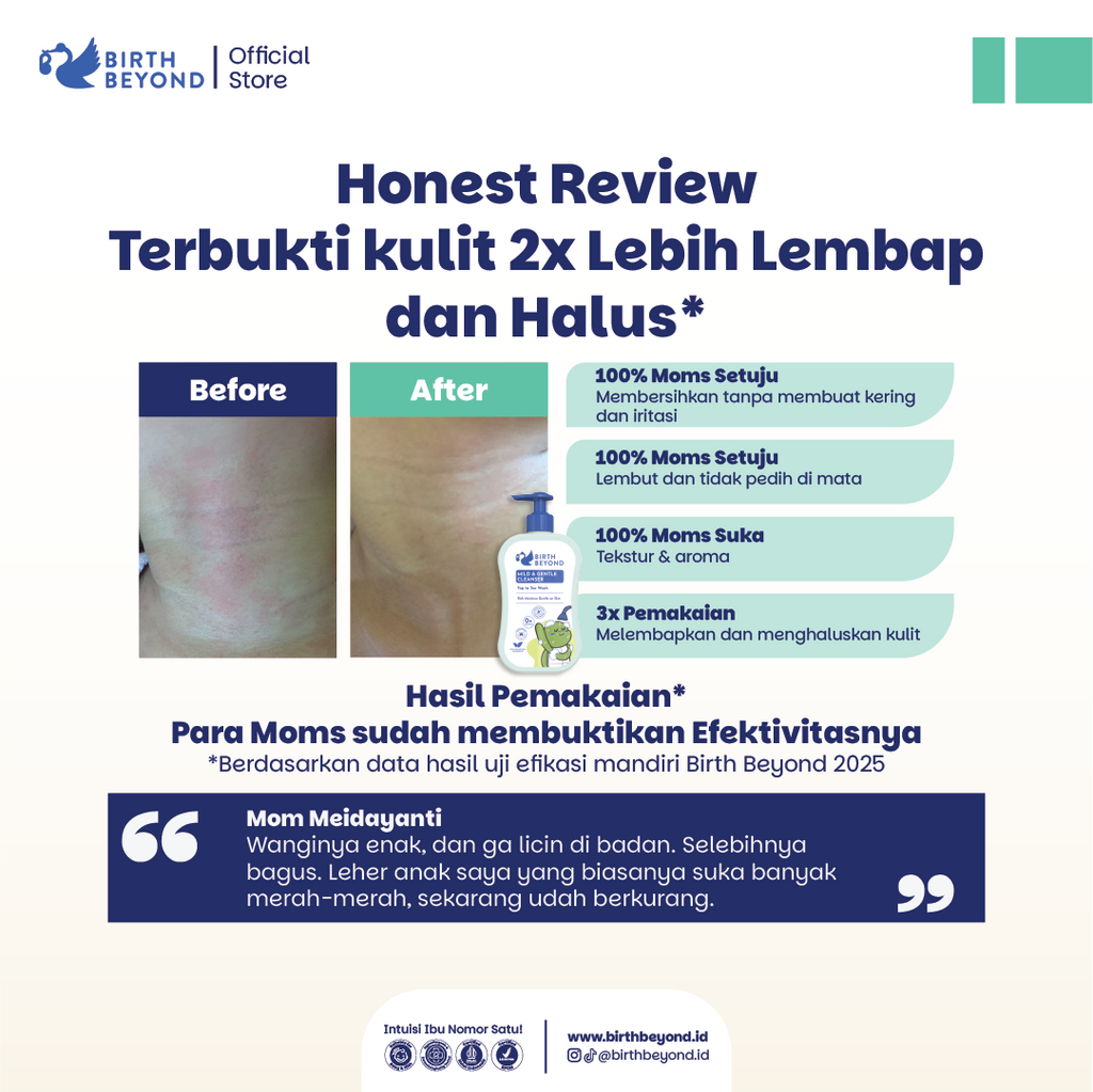 [BUY 1 GET 1] Birth Beyond Mild and Gentle Cleanser (Top To Toe Wash) 300ml - Sabun Mandi Rambut, Wajah Badan Baby Newborn Anak Kulit Kering Sensitif - Membersihkan Melembabkan Dengan Ceramide Capsules Korea, 9 Botanical Complex No SLS/SLES, Paraben