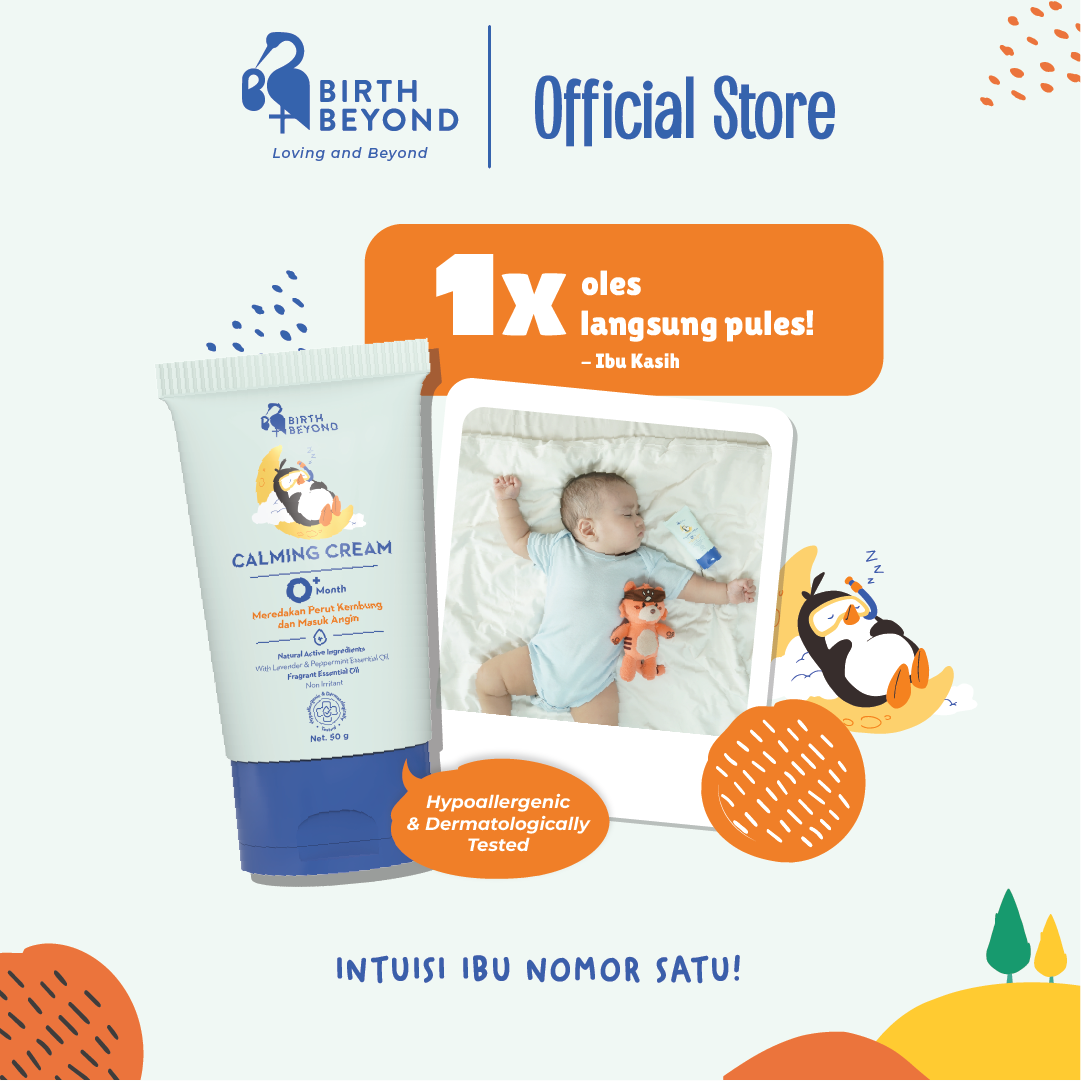 Birth Beyond - Calming Cream 50gr | Krim Pereda Kolik Bayi dan Anak | Krim Penghangat Perut