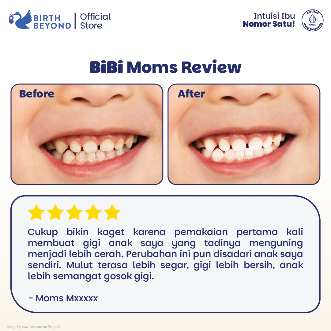 Birth Beyond Sparkle Smiles Toothpaste 50g – Pasta Gigi Anak 6M+ Smartfluoride 500 PPM