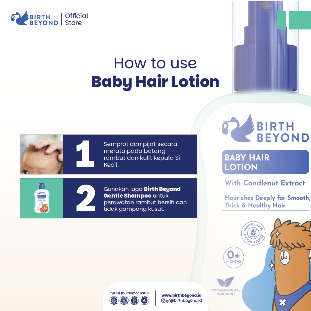 [BUY 1 GET 1] Birth Beyond Baby Hair Lotion 100ml - Perawatan Rambut Anak