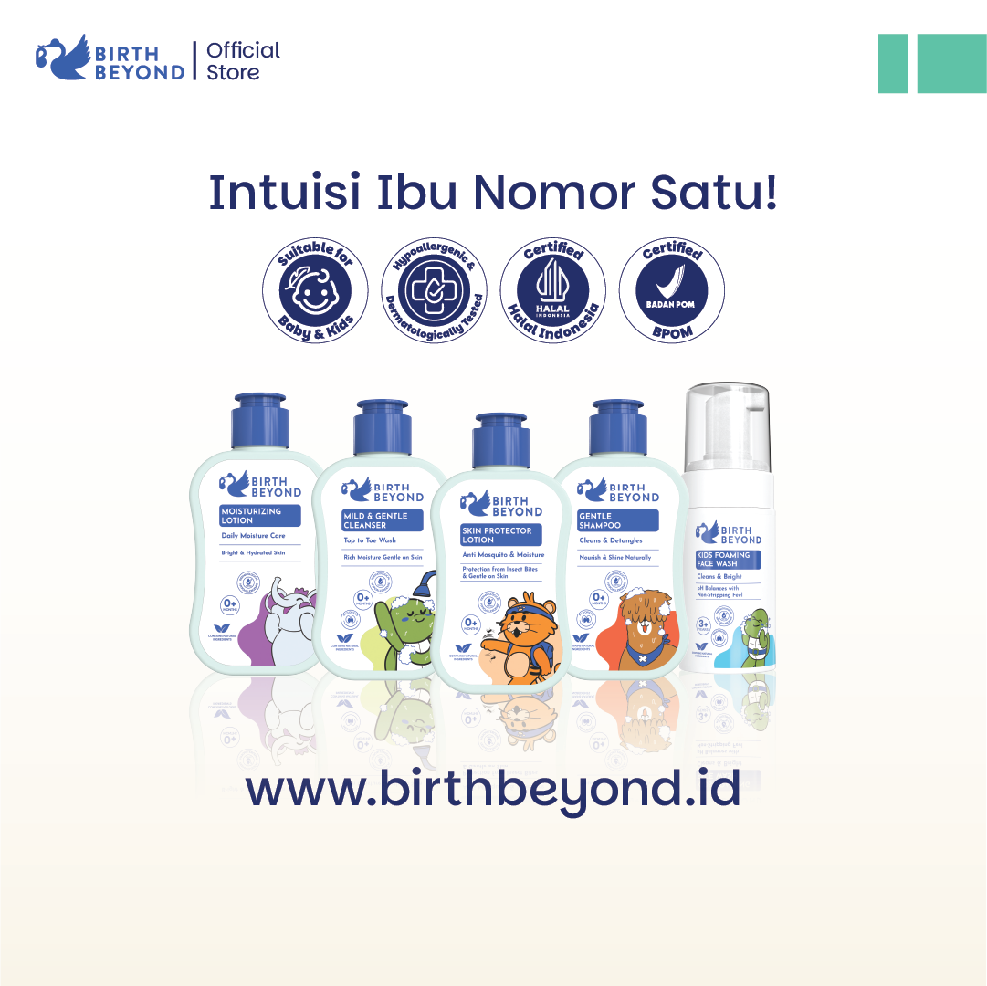 Birth Beyond Moisturizing Lotion 100ml - Pelembab Pencerah Wajah Badan Baby Newborn Anak Kulit Sensitif dengan Ceramide Capsules dari Korea | Non Toxic, Paraben, Alcohol