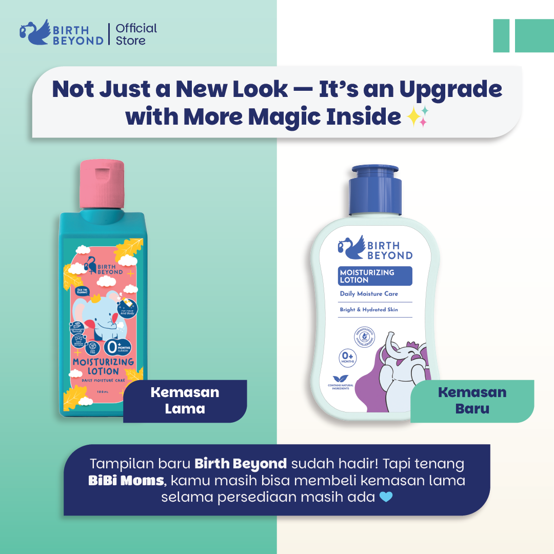Birth Beyond Moisturizing Lotion 100ml - Pelembab Pencerah Wajah Badan Baby Newborn Anak Kulit Sensitif dengan Ceramide Capsules dari Korea | Non Toxic, Paraben, Alcohol