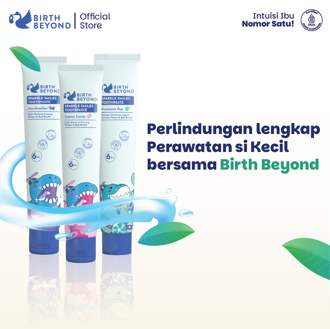 Birth Beyond Sparkle Smiles Toothpaste 50g – Pasta Gigi Anak 6M+ Smartfluoride 500 PPM