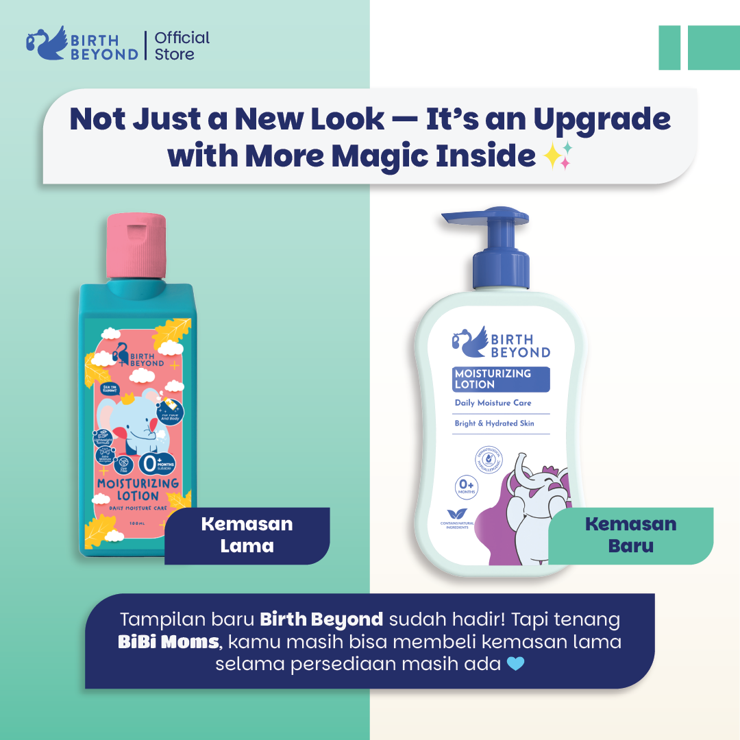 Birth Beyond Moisturizing Lotion 300ml - Pelembab Pencerah Wajah Badan Baby Newborn Anak Kulit Sensitif dengan Ceramide Capsules dari Korea | Non Toxic, Paraben, Alcohol