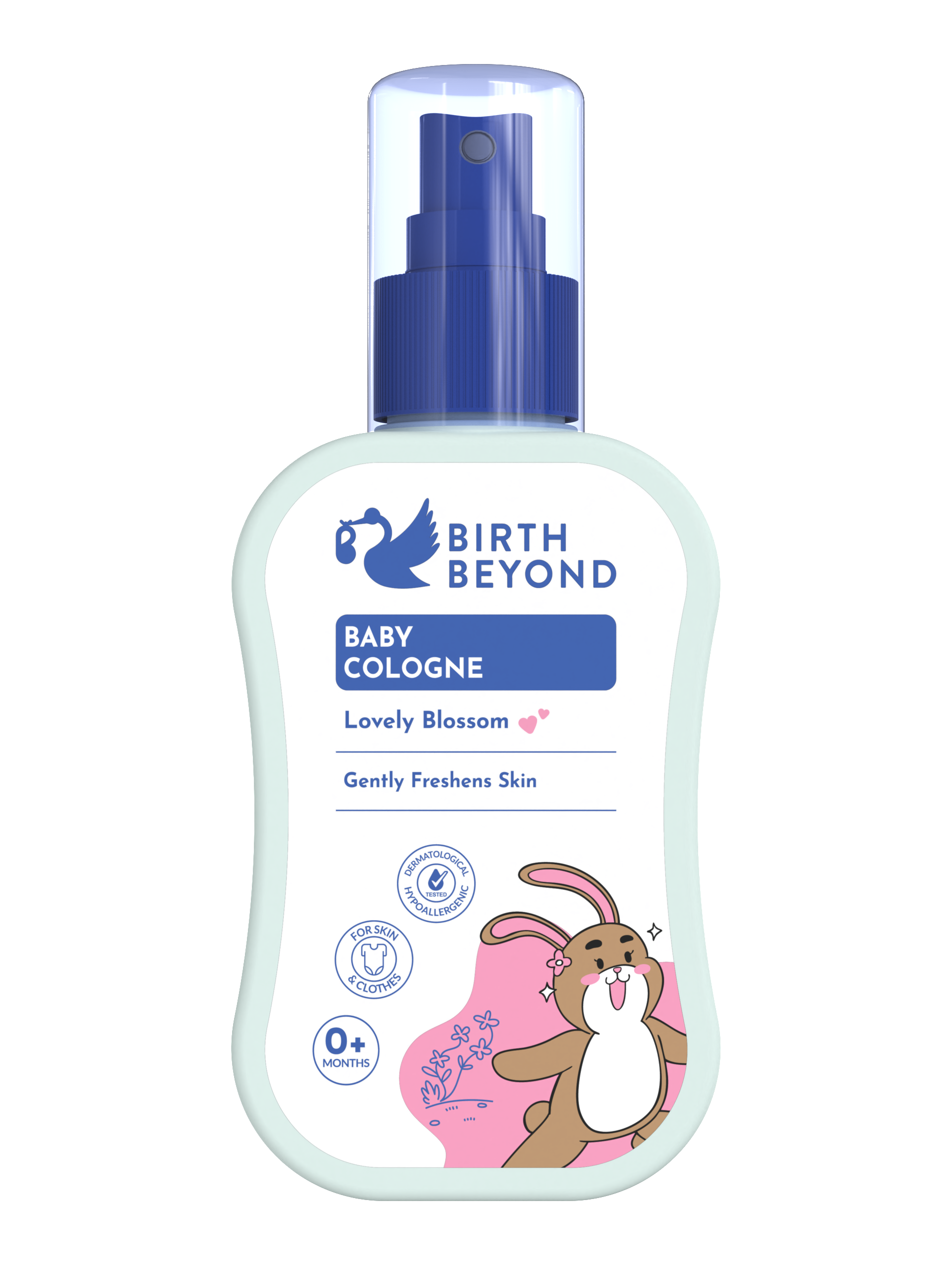 Birth Beyond Cologne Lovely Blossom 100ml | Cologne Bayi Anak Penthanol B5, Chamomile Extract | Parfum Bayi Anak | 0% Alcohol | Tanpa Paraben | Non Toxic Formula