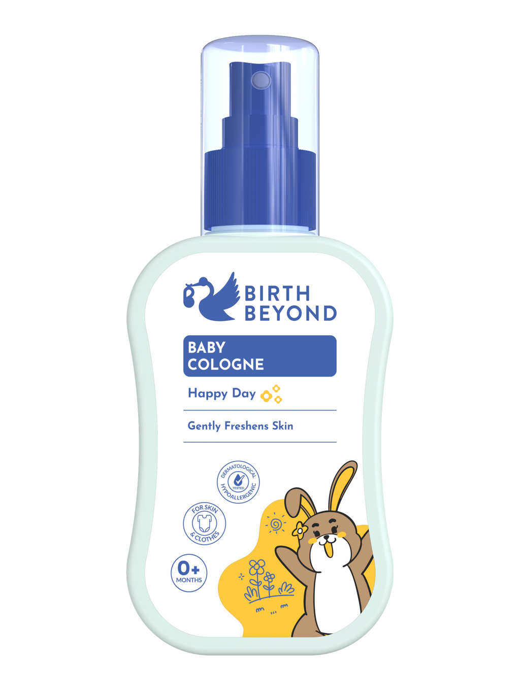 [BUY 1 GET 1] Birth Beyond Cologne Happy Day 100ml - Cologne Parfume Bayi Anak dengan Penthanol B5, Chamomile Extract, 0% Alcohol, Non Toxic Formula, Non Paraben