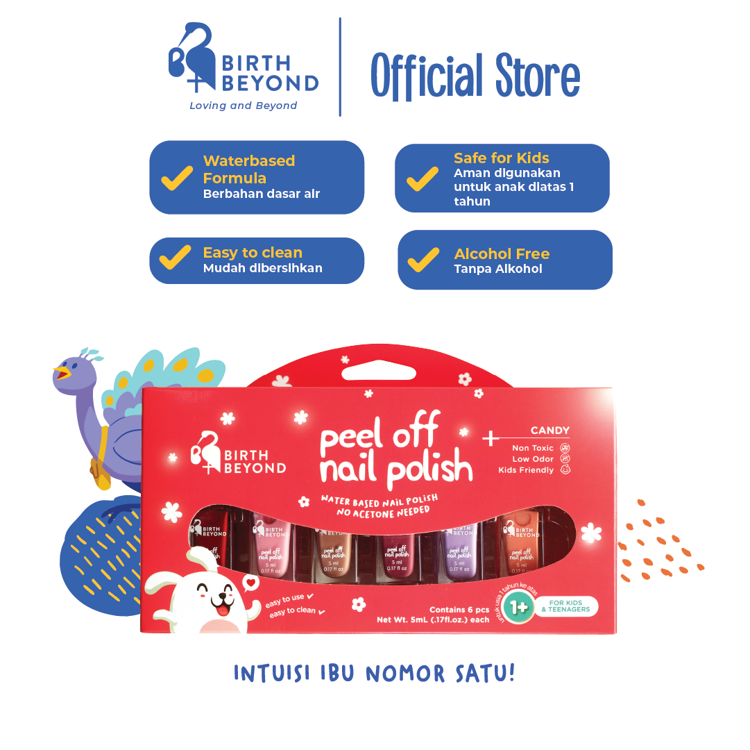 Peel Off Nail Polish Candy (dus, isi 6 botol @ 5ml)