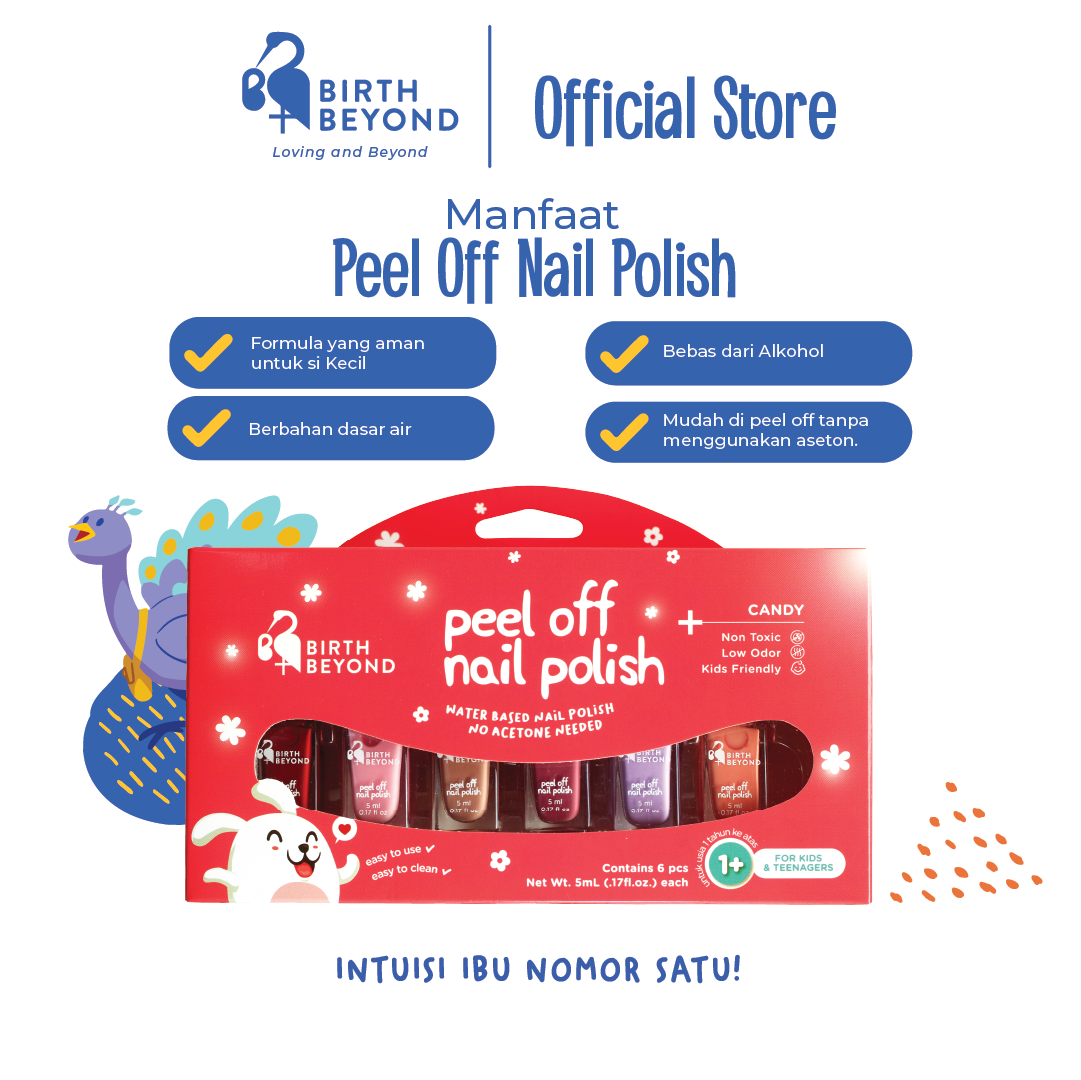 Peel Off Nail Polish Candy (dus, isi 6 botol @ 5ml)