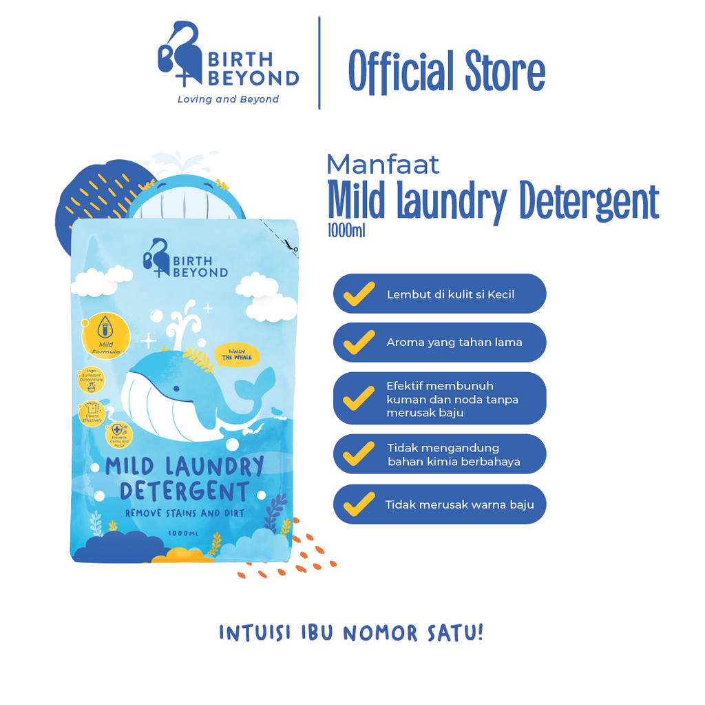 Mild Laundry Detergent - 1000ml (Pouch)