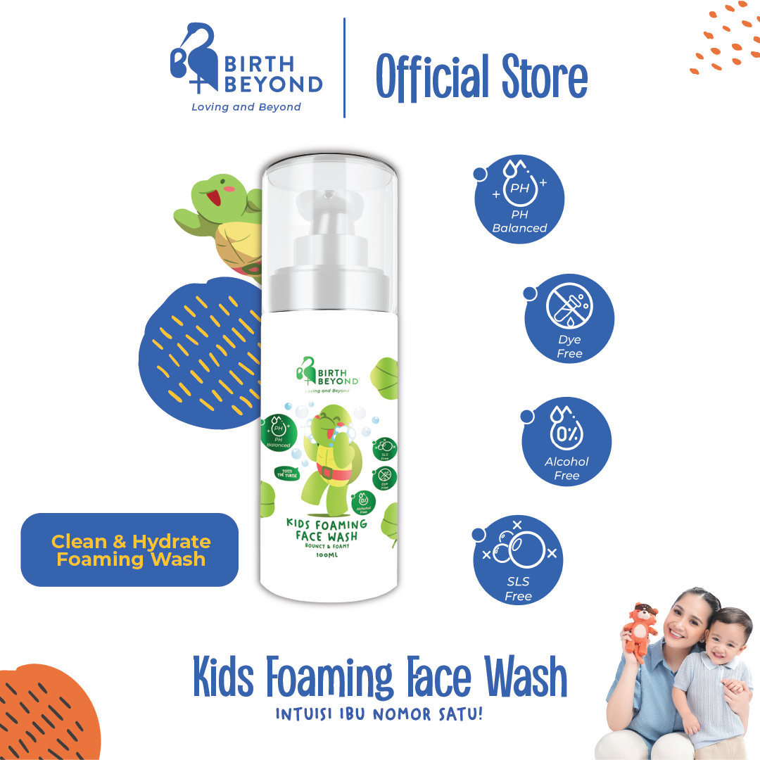 Birth Beyond Kids Foaming Face Wash 100ml - Sabun Cuci Wajah Anak