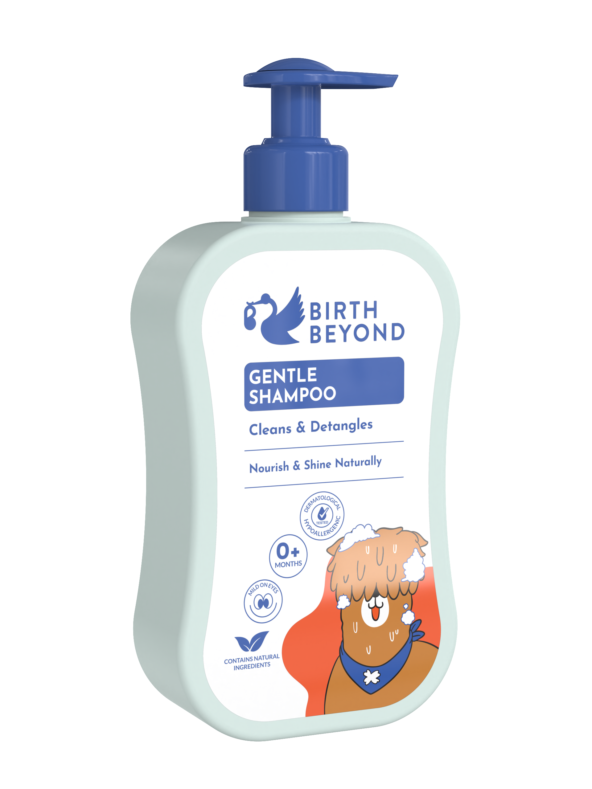 Birth Beyond Gentle Shampoo Bayi 300ml | Shampoo Bayi Anak untuk Kulit Kepala Sensitif dengan Ceramide Capsules dari Korea | Tanpa SLS/SLES, Paraben, Alcohol | Membersihkan dan Menebalkan Rambut