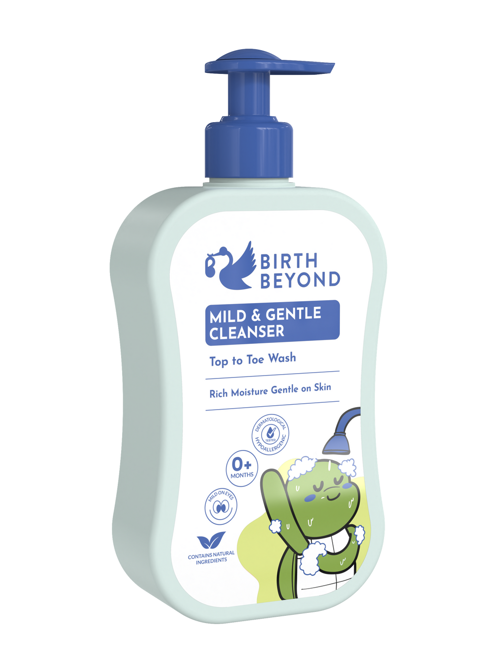 [BUY 1 GET 1] Birth Beyond Mild and Gentle Cleanser (Top To Toe Wash) 300ml - Sabun Mandi Rambut, Wajah Badan Baby Newborn Anak Kulit Kering Sensitif - Membersihkan Melembabkan Dengan Ceramide Capsules Korea, 9 Botanical Complex No SLS/SLES, Paraben
