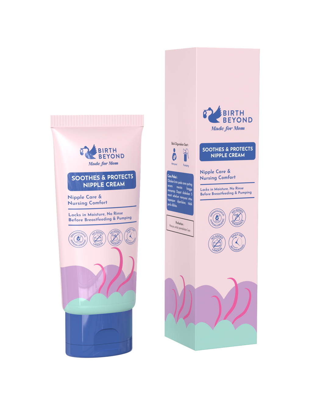 [BUY 1 GET 1] Birth Beyond Soothes & Protects Nipple Cream – Krim Puting Ibu Menyusui untuk Menenangkan & Melembapkan Puting Lecet, Aman Tanpa Bilas, Multifungsi Bisa untuk Pumping, Lip & Hand Care dengan Olive Oil, Tsubaki Oil & Shea Butter