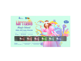 Birth Beyond X BOBO - Peel Off Nail Polish Nirmala Magic Wand @5ml x 6pcs - Kutek Anak