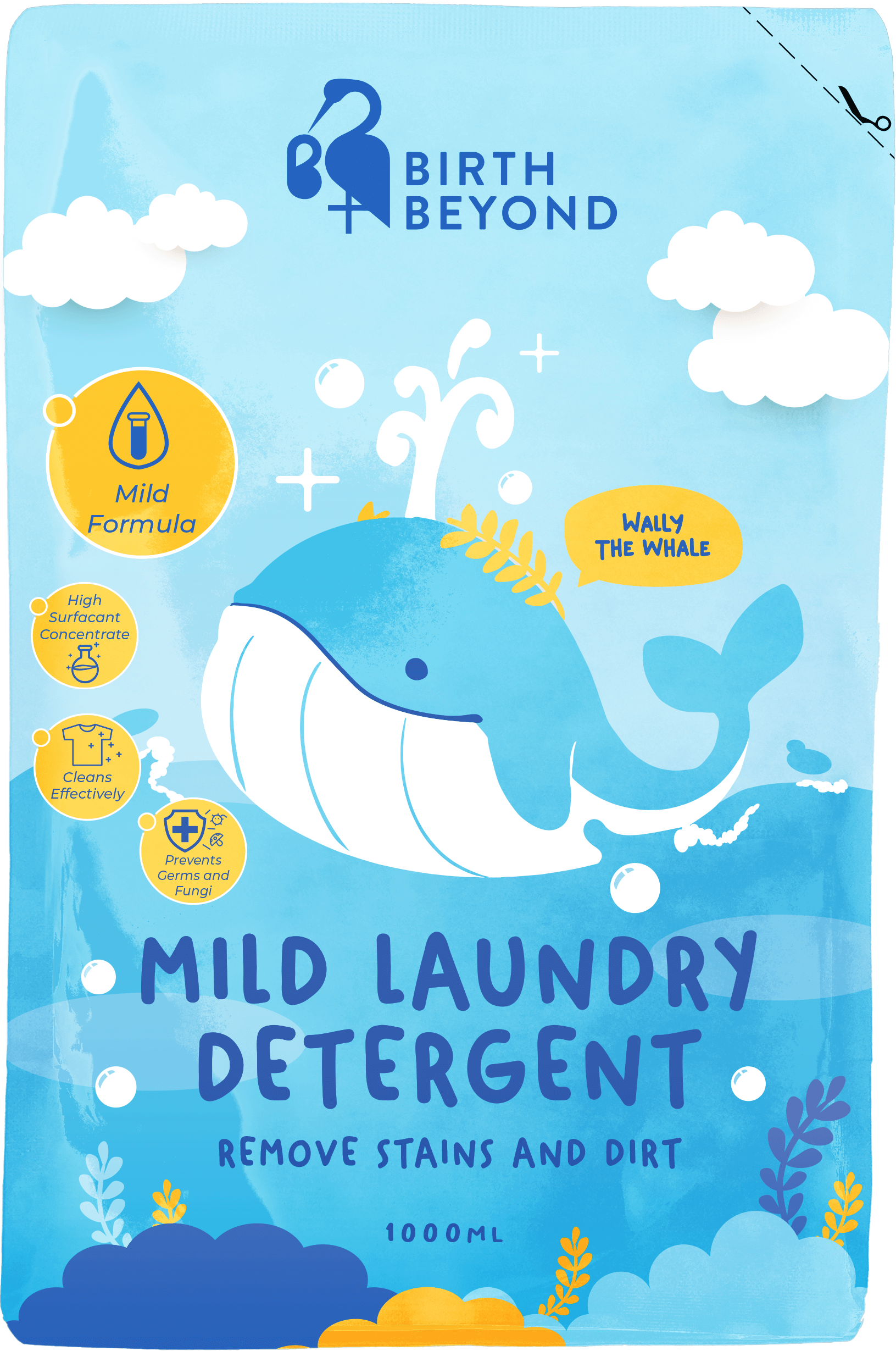 Mild Laundry Detergent - 1000ml (Pouch)