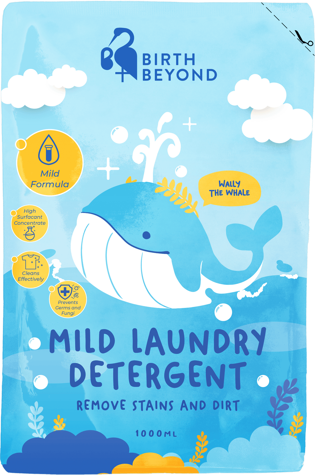 Mild Laundry Detergent - 1000ml (Pouch)